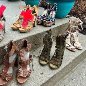Combo of heels all size 8.5 can be bought together for $30 for 4 or $10 each.